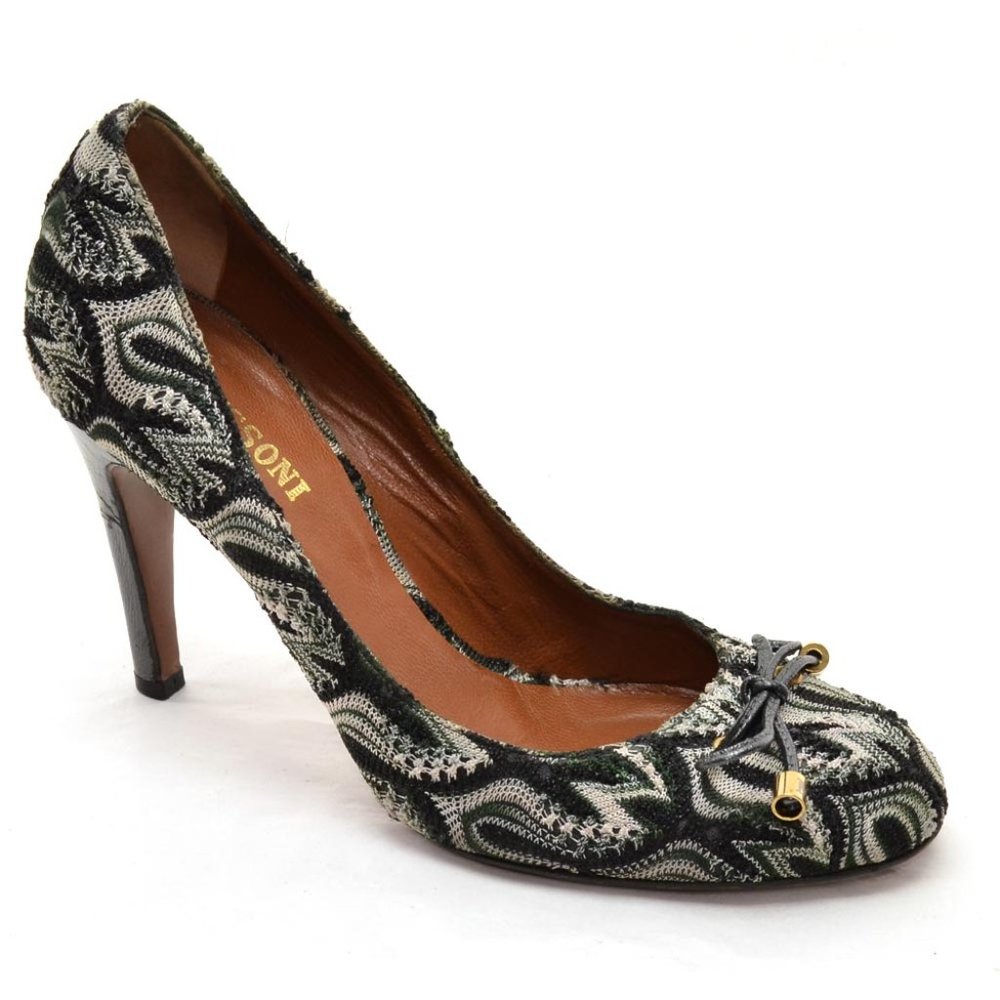 Missoni Abstract Print Round Toe Pumps 38.5